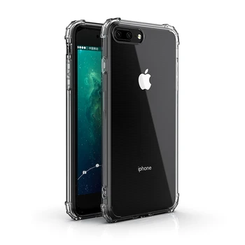 ORICO Prabanga Aišku, Minkštos TPU Telefono dėklas Skirtas iPhone 7 8 Plius 8Plus Skaidrus Silikoninis Telefono Galinį Dangtelį Atveju Shell 