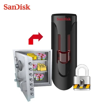 Originalios SanDisk CZ600 USB Flash Diskas 128GB Super Greitis USB 3.0 Atminties kortelė 256 GB USB 3.0 Pen Drives 16GB 32GB U Disko