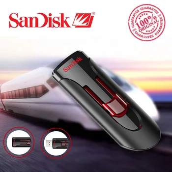Originalios SanDisk CZ600 USB Flash Diskas 128GB Super Greitis USB 3.0 Atminties kortelė 256 GB USB 3.0 Pen Drives 16GB 32GB U Disko