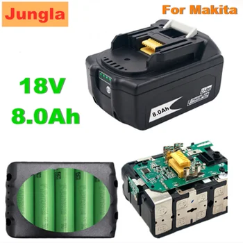 Originalus 18V 8000mAh 8.0 Ah RechargeableFor Makita elektriniai Įrankiai Baterija su LED Li-ion Pakeitimo BL1860B BL1860 BL1850