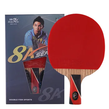 Originalus Dvigubas Žuvų 8A Stalo Tenisas Bat Ping Pong Legenda Raketės su byla raketės sporto anglies ašmenys greita ataka linijos