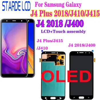 Originalus Oled Samsung Galaxy J4+ 2018 J4 Plius J415 J415F J410 J6 Premjero J6 Plius 2018 J610 LCD Ekranas Jutiklinis Ekranas J400-Lcd