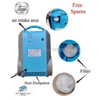 Oro filtras LG101 nešiojamų deguonies koncentratorius