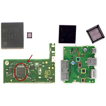 Pakeitimo Maitinimo Baterijos Įkrovimo IC Chip M92T36 ,HDMI pagrindinė Plokštė M92T17 Garso ir Vaizdo Kontrolės IC Chip už Nintend Jungiklis NR