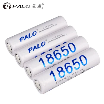 Palo 12pcs Naujas Originalus 18650), 3,7 v 3200mah Ličio Įkraunama Baterija 3.7 V 18650 Ličio jonų baterijas Žibintuvėlį, Fakelą