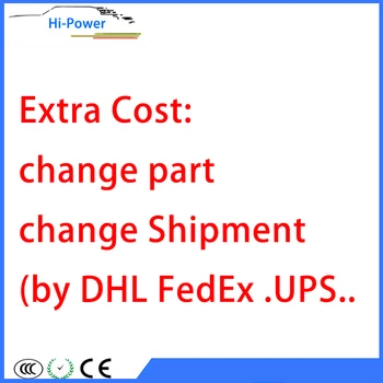 Papildomų išlaidų pagal vežimo paslaugos( DHL, UPS ,FedEx........) pakeitė kita dalis papildomų išlaidų per daug