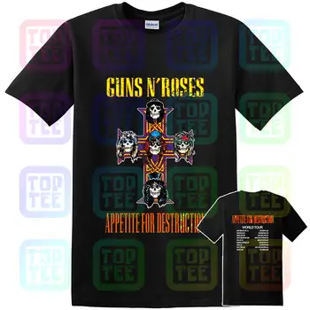 Papildyta, Guns N Roses, Apetitas Kelionė - Vyrų Anglis T-Shirt Atspausdinta Tee Dydis S-3Xl