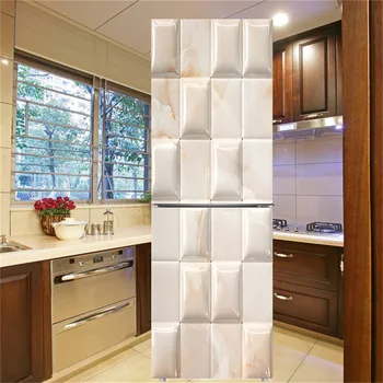 Paprastas modelis Susiuvimo Šaldytuvas Lipdukas Šaldytuvas Wrap Šaldiklio Odos Meno Durys, Tapetai, Padengti Gyvenimo Namų Virtuvės Reikmenys
