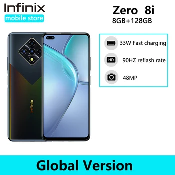 Pasaulinė Versija Infinix Nulio 8i 8GB 128GB Mobiliojo Telefono 6.85