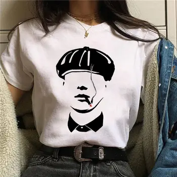 Peaky Laukai moterų marškinėliai mados Harajuku T-shirt grafikos T-shirt streetwear hip-hop trumpas rankovės cool T-shirt moteris