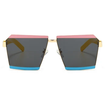 Peekaboo retro aikštė akiniai nuo saulės vyrams kelių spalvų vasaros stiliaus moterims saulės akiniai 2020 karšto pardavimo uv400 pusė metalo