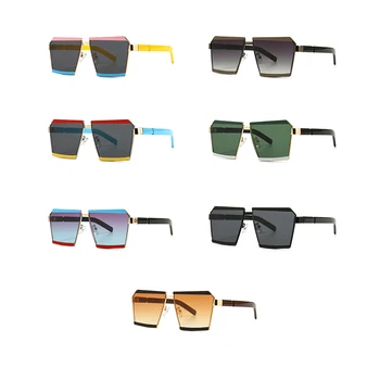 Peekaboo retro aikštė akiniai nuo saulės vyrams kelių spalvų vasaros stiliaus moterims saulės akiniai 2020 karšto pardavimo uv400 pusė metalo