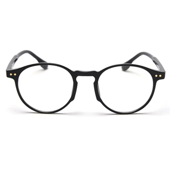 Peekaboo retro mėlynos šviesos blokavimas akinius apvalus rėmo tr90 kniedės vyrų recepto akiniai skaidrus, lengvas unisex