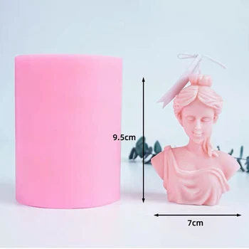 Pelėsis Formų Žvakės Duomenys Amatų 3D Veneros Statula Moters Kūno Forma 
