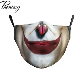 Phantasy Daugkartinio naudojimo Plaunamas Kaukės 3D Spausdinimo Kaukė Anti Dulkių Burnos, Veido Kaukė Kvėpuojantis Burną Bžūp Didelis Veidą, Burną, Mufelinė Dangtis