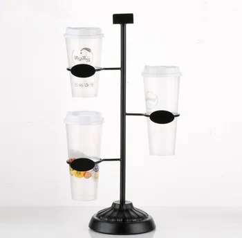 Pieno arbata parduotuvė Cola taurės stendas stovo Virtuvės Puodelis stalčiuko kavos popieriaus taurė gėrimo taurės plastiko taurės ekranas stovo laikiklį