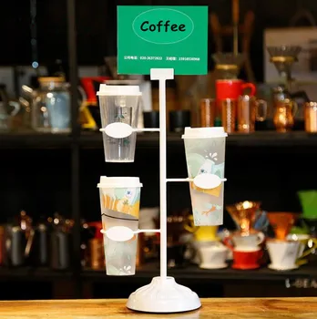Pieno arbata parduotuvė Cola taurės stendas stovo Virtuvės Puodelis stalčiuko kavos popieriaus taurė gėrimo taurės plastiko taurės ekranas stovo laikiklį
