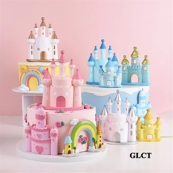 Pilies dekoracija tortas topper vaikams, vaikų mergaičių pirmojo gimtadienio tortas dekoravimo reikmenys cupcake rėžtuvės žaislai