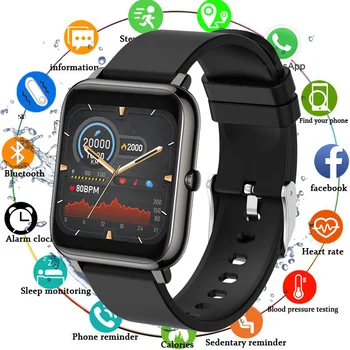 Pilnas Touch Smart Žiūrėti 2020 Pedometer Smartwatch Moterys Vyrai IP67 atsparus Vandeniui Sport Fitness Tracker Žiūrėti Kraujo Spaudimą, Širdies ritmą