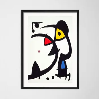 Plakatas Spaudinių Karšto Joan Miro Šiuolaikinio Siurrealizmo Abstraktaus Meno Kūrinį Meno Drobė, Aliejus, Tapyba Sienos Nuotraukas Kambarį Namų Dekoro