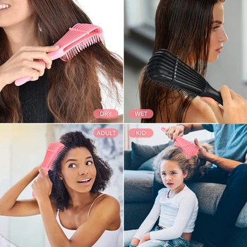 Plaukų, Galvos odos Masažas Šukos Reguliuoti Plaukų Šepetys Galvos Šukuosenų Formavimo Priemonės Detangle Hairbrush Sveikatos Priežiūros Plaukų Šukos Moterims