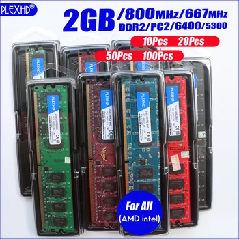 PLEXHD Darbalaukio RAM Atmintis RAM PC2 Memoria Modulis DDR2 800 PC3 6400 4GB Suderinama DDR2 800MHz 667MHz mini PC žaidimų plokštė