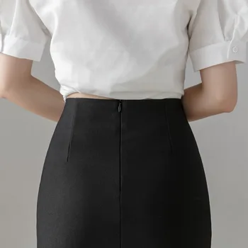 Plius Dydis Vasaros Seksuali Mini Sijonai 2020 Mados Korėjos Aukšto Juosmens Elegantiškas Sijonas Moterims Drabužių Office Lady Bodycon Pieštuku Sijonas