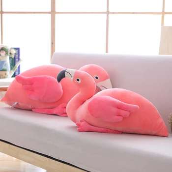 Pliušinis Lėlės Rožinė Elastingumą Minkštas Flamingo Iškamšos Žaislas Mielas Kūrybos Dovanos, Sofos Apdailos Lėlės Vaikams Žaislas Bicho De Pelucia