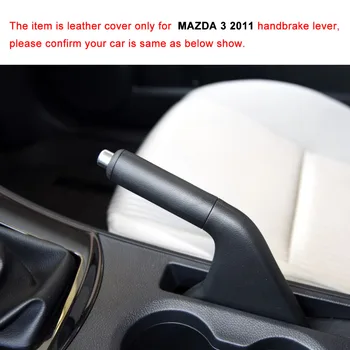 PONSNY Automobilio rankinis Stabdis Apima Atveju Mazda 3 2011 Auto Originali Odinė rankinio stabdžio Rankenos Padengti