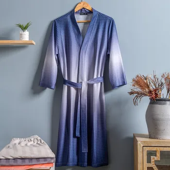 Porų Sleepwear naktiniai drabužiai 2021 M. Rudenį Naujų Kimono Suknelė Pliurpalas Atsitiktinis Chalatas Nightdress Didelis Dydis 3XL Pižamą apatinis Trikotažas