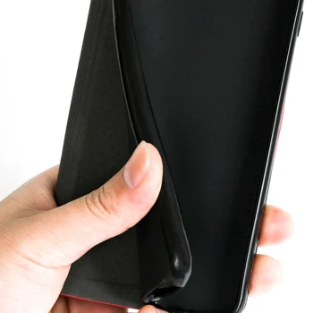 Prabanga PU Odos Atveju Doogee X95 Flip Case For Doogee X95 Pro Telefono dėklas Minkštos TPU Silikoninis Galinio Dangtelio