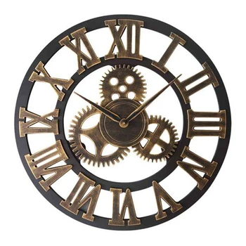 Pramonės Įrankių Sieninis Laikrodis Dekoratyvinės Sienų Laikrodis Pramonės Stiliaus Sieninis Laikrodis (Be Baterijos)