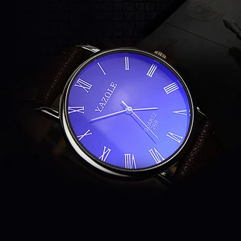 Prekės ženklo Verslo Mada Laikrodis Unikalus Atsitiktinis Odos Laikrodžiai Yazole Vyrai Žiūrėti Paprasta Stiliaus Kvarcinis vyriški Laikrodžiai Relogio Masculino