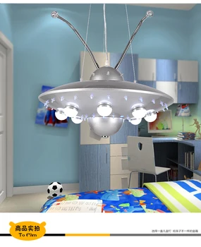 Priedai veltiniams, vilna lempa LED UFO Cartoon Vaikų miegamasis Kambarys berniukų miegamasis žibintai LED 31W - 40W Idėjų skraidančia Lėkšte Droplight 110V - 240V