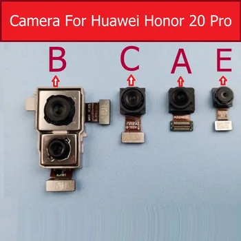 Priekinis Mažas ir Galinis galinė vaizdo Kamera, Skirta Huawei Honor 20 Pro YAL-L41 Pagrindinės Didelis Kameros & Plataus Kampo Kamera Su 