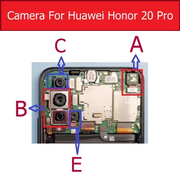 Priekinis Mažas ir Galinis galinė vaizdo Kamera, Skirta Huawei Honor 20 Pro YAL-L41 Pagrindinės Didelis Kameros & Plataus Kampo Kamera Su 