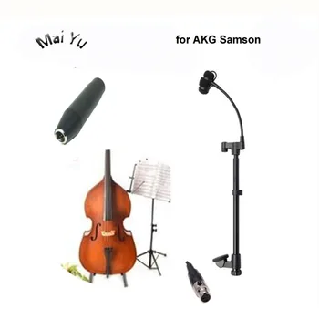 Priemonė kontrabosas Kondensatoriaus Mikrofonas Muzikos Scenoje Mikrofon, skirti AKG Samsonas ir kt Belaidis Siųstuvas Mini XLR 3Pin