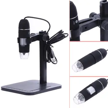 Profesinės 1000X Skaitmeninis Mikroskopas su 8 Led 2MP USB LED Mikroskopu Endoskopą Microscopio didinamasis stiklas Fotoaparatas su liftu Stendas