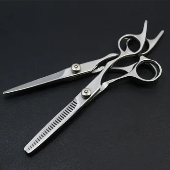 Profesinės 6 colių Japonija 4cr plaukų žirklės sumažinti plaukų pjovimo salonas žirklių makas kirpykla retinimo žirklės, plaukų kirpimo žirklės