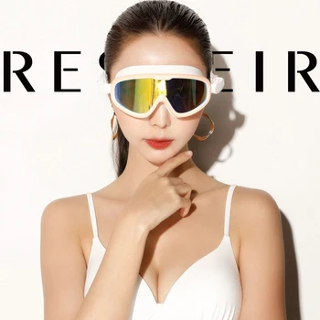 Profesinės Apkalos Anti-UV Plaukimo akiniai Anti Rūko Vandeniui Moterų Nardymo akiniai Silikono Rėmo Plaukti Akiniai Nardymo Kaukė