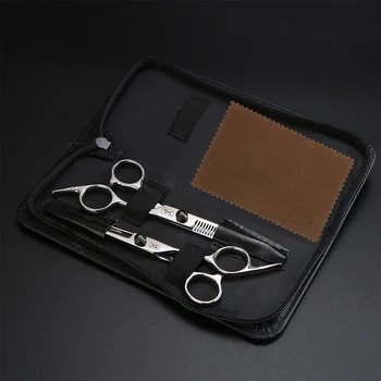 Profesinės Japonija 440c 6 Colių Plaukų Žirklės Nustatyti Pjovimo Žirklės Žirklės kirpykla, Pjovimas, retinimas įrankiai
