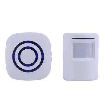 Profesionalios Belaidės Skaitmeninės Doorbell su PIR Jutiklis Spindulių Detektorių, Indukcijos Signalizacijos Durų Bell Home Security 2017 Nauja