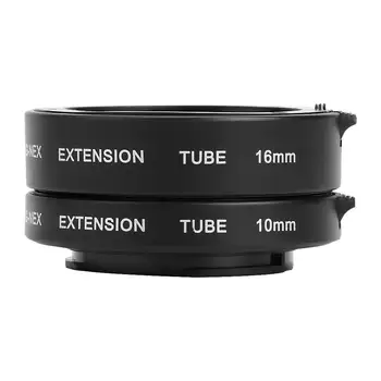 Profesionalios Metalo Macro Extension Tube Automatinis Fokusavimas AF Macro Extension Tube Žiedas Rinkinys 10mm 16mm Sony NEX E-Mount vaizdo Kameros Objektyvas