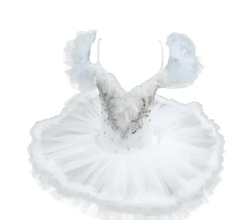 Profesionalūs Baleto Mdc Blynas Vaikų Baltas Gulbių Ežeras Baleto Kostiumas Vaikams Danse Merginos Plunksnų Ballerine Tutu Sijonai