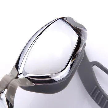 Profesionalūs Plaukimo akiniai HD Anti-Rūko UV reguliuojamas akiniai, diržas plaukti akiniai suaugusiųjų Vandeniui dioptrijomis Sporto Akiniai