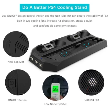 PS4 Pro/PS5 Radiatorius Aušinimo Ventiliatorius Stovi Įkrovimo Šilumos Kriaukle Aušinimo Ventiliatorius Sony PS4 Pro/PS5 Dual Valdytojai Įkroviklis Aušintuvas Stander
