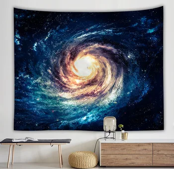 Psychedelic Spalvinga Kosminės Galaxy Žemės Gobelenas Sienos Kabo Boho Namų Bendrabučio Sienos Dekoras Audiniai Gobelenai Iškylą Sofos Antklodė