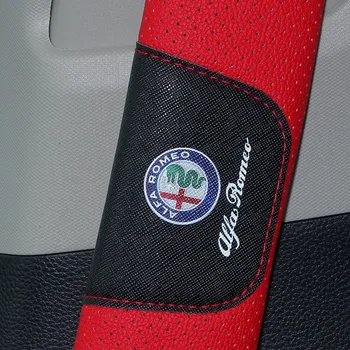 PU Saugos Diržo Dangtelis Pečių Padas Alfa Romeo Giulia Giulietta Mito Stelvio Brera 147 156 159 Automobilio Stiliaus