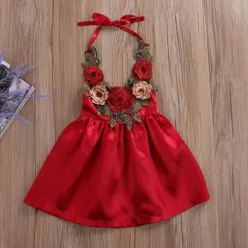 Pudcoco Baby Girl Dress 2019 Mielas Pyplys Vaikams, Kūdikių Mergaitės Šalis Gėlių Sundress Oficialūs 3d Suknelės, Drabužių 0-5Y