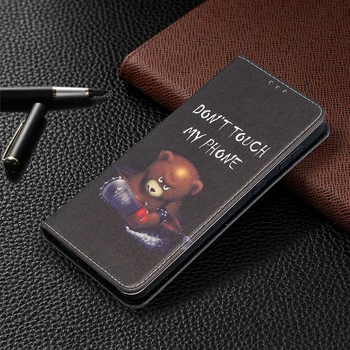 Puikus Odos Atveju Xiaomi Mi 10T Lite Pro Mielas Animacinių filmų Tapybos Magnetas Flip Book Case Cover Coque Už Poco X3 NFC M3 M2 Pro
